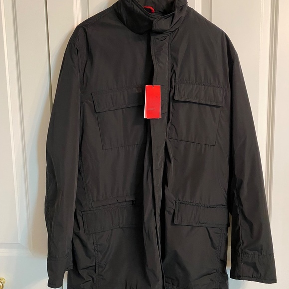 Men’s Alfani Fitted Black Jacket, size Large - Picture 10 of 16